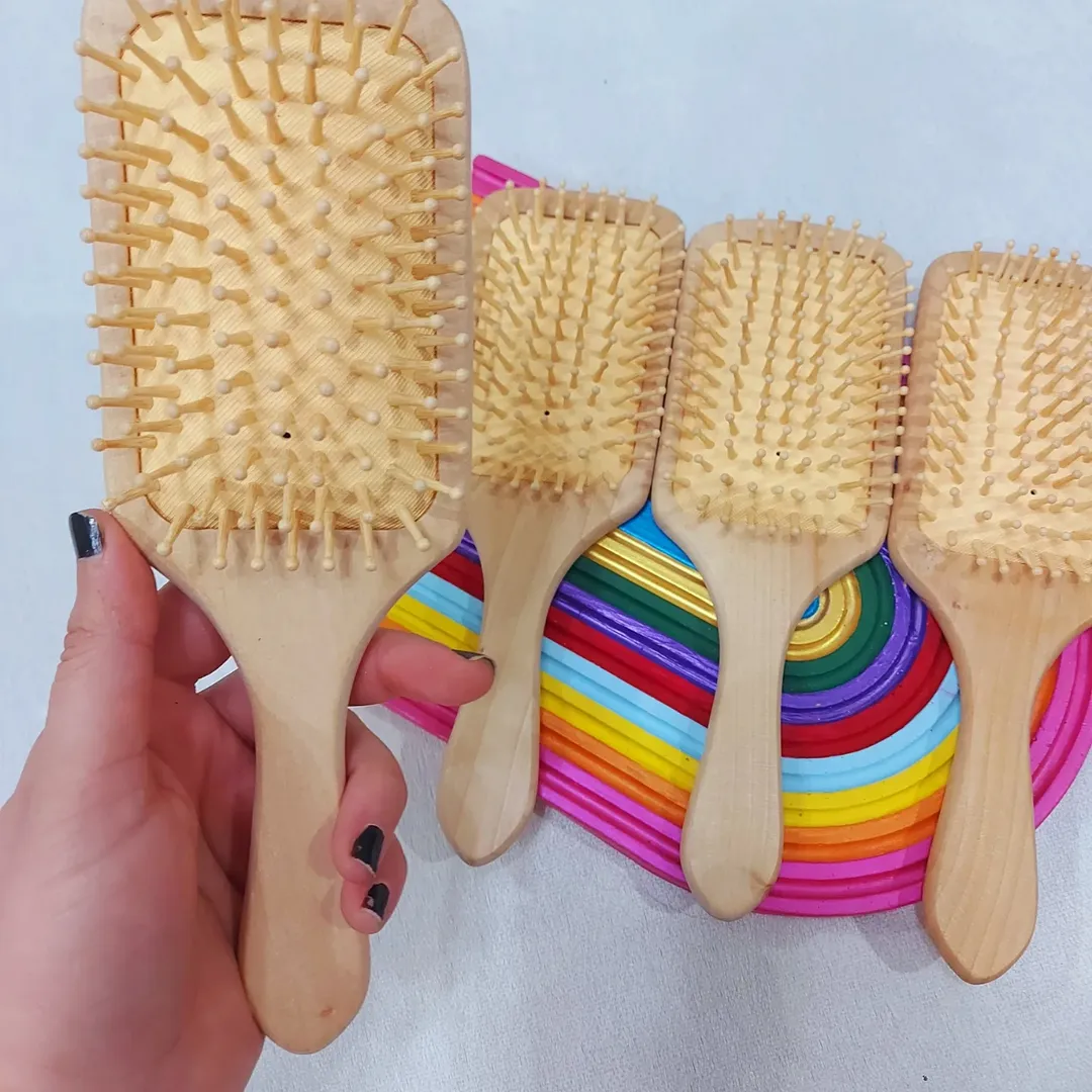 برس چوبی بامبو سایز بزرگ